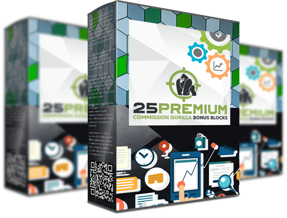 25 Premium Commission Gorilla Bonus Blocks boxshots